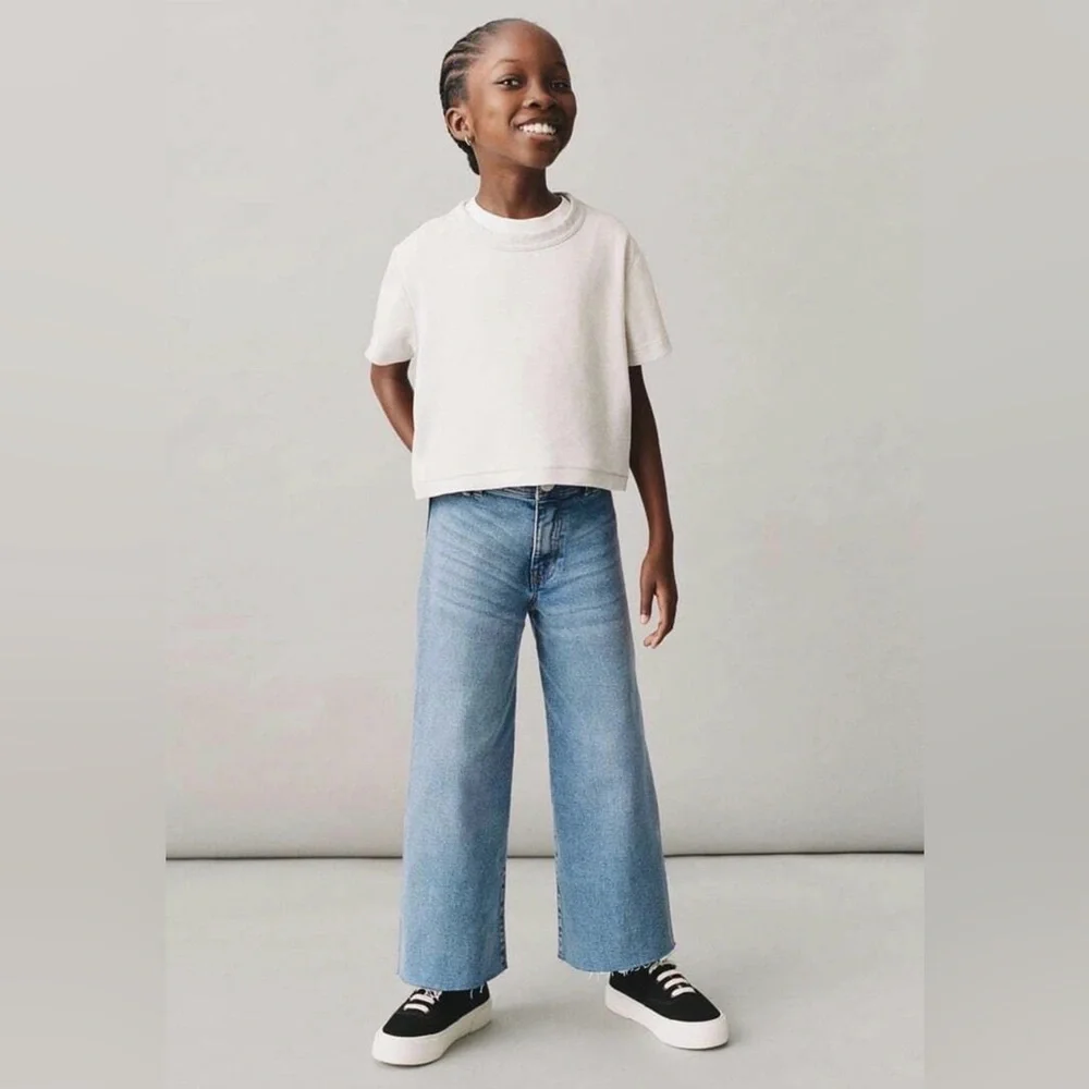 Zara Marine Straight High Waist Jeans